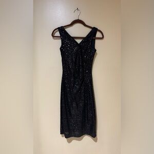 Ralph Lauren Black Sequin Dress